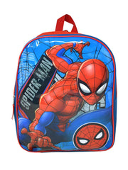 Marvel Spider-Man 15" Backpack w/ (11-CT) 3D Raised Sticker Sheet Set
