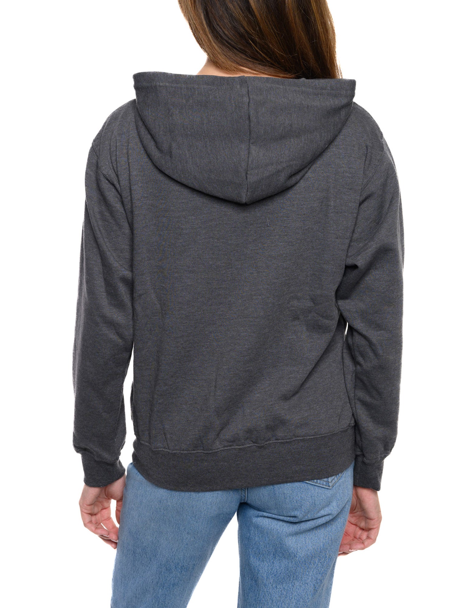Disney Women's Minnie Mouse Hoodie Sweatshirt Pullover Minnie Face Charcoal