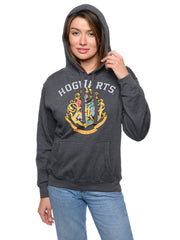 Women and Women's Plus Harry Potter Hogwarts Hoodie Pullover Sweatshirt Gray