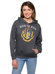 Women and Women's Plus Harry Potter Hoodie Sweatshirt Pullover Hogwarts Gray