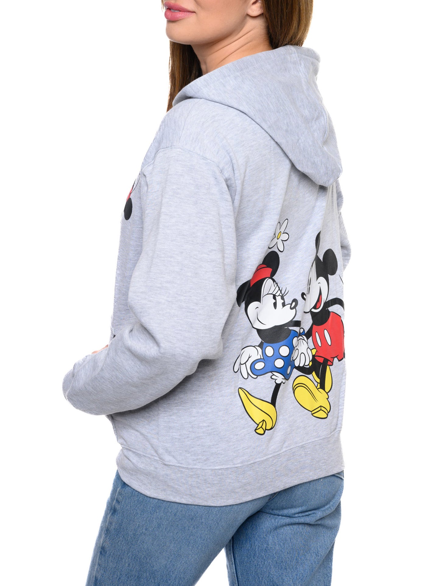 Women's and Women's Plus Mickey & Minnie Mouse Zip Hoodie Sweatshirt Disney