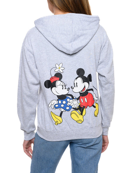 Women's and Women's Plus Mickey & Minnie Mouse Zip Hoodie Sweatshirt Disney