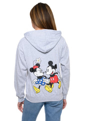 Women's and Women's Plus Mickey & Minnie Mouse Zip Hoodie Sweatshirt Disney