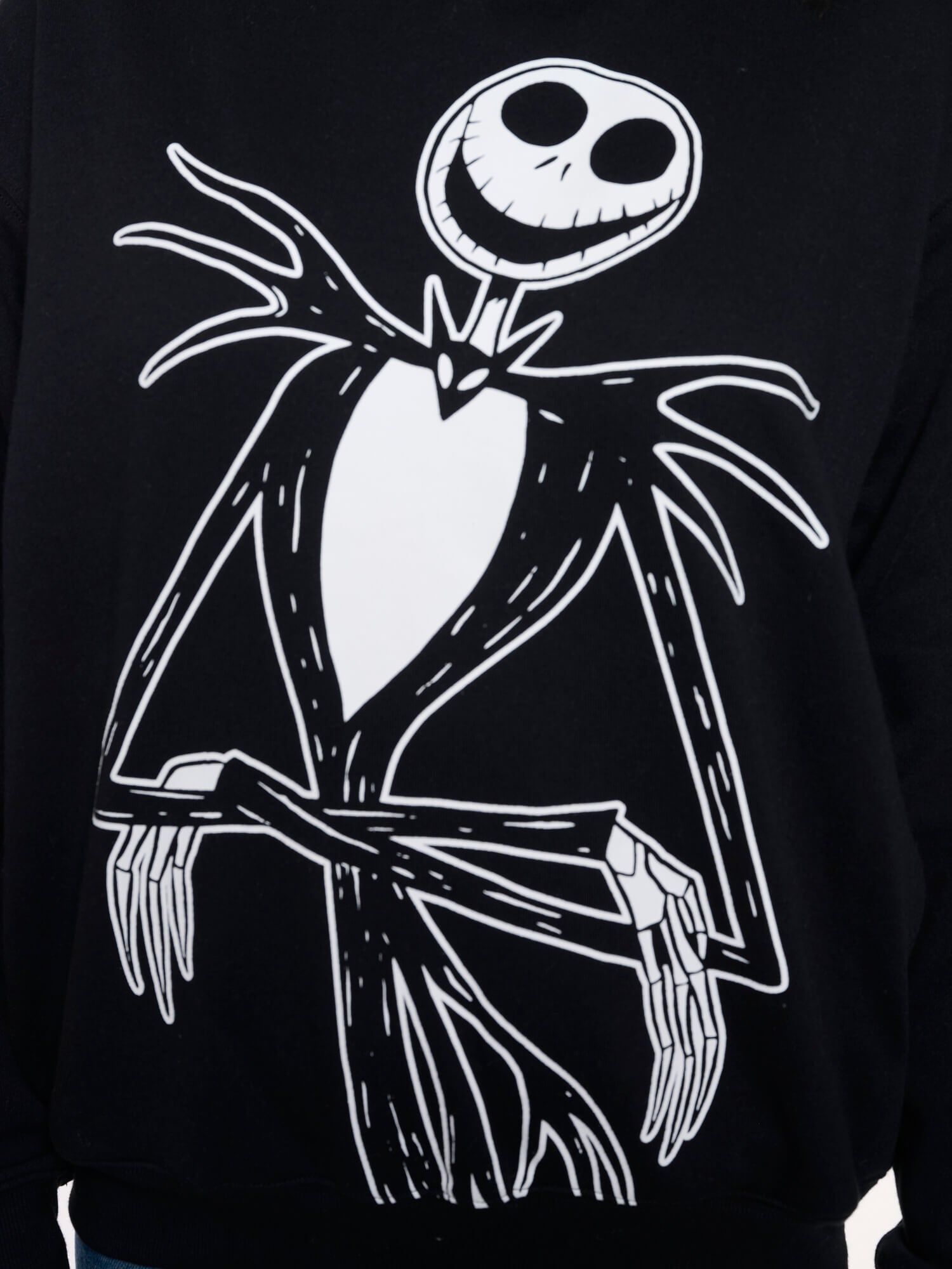Womens Plus Size Jack Skellington Hoodie Pullover Nightmare Before Christmas