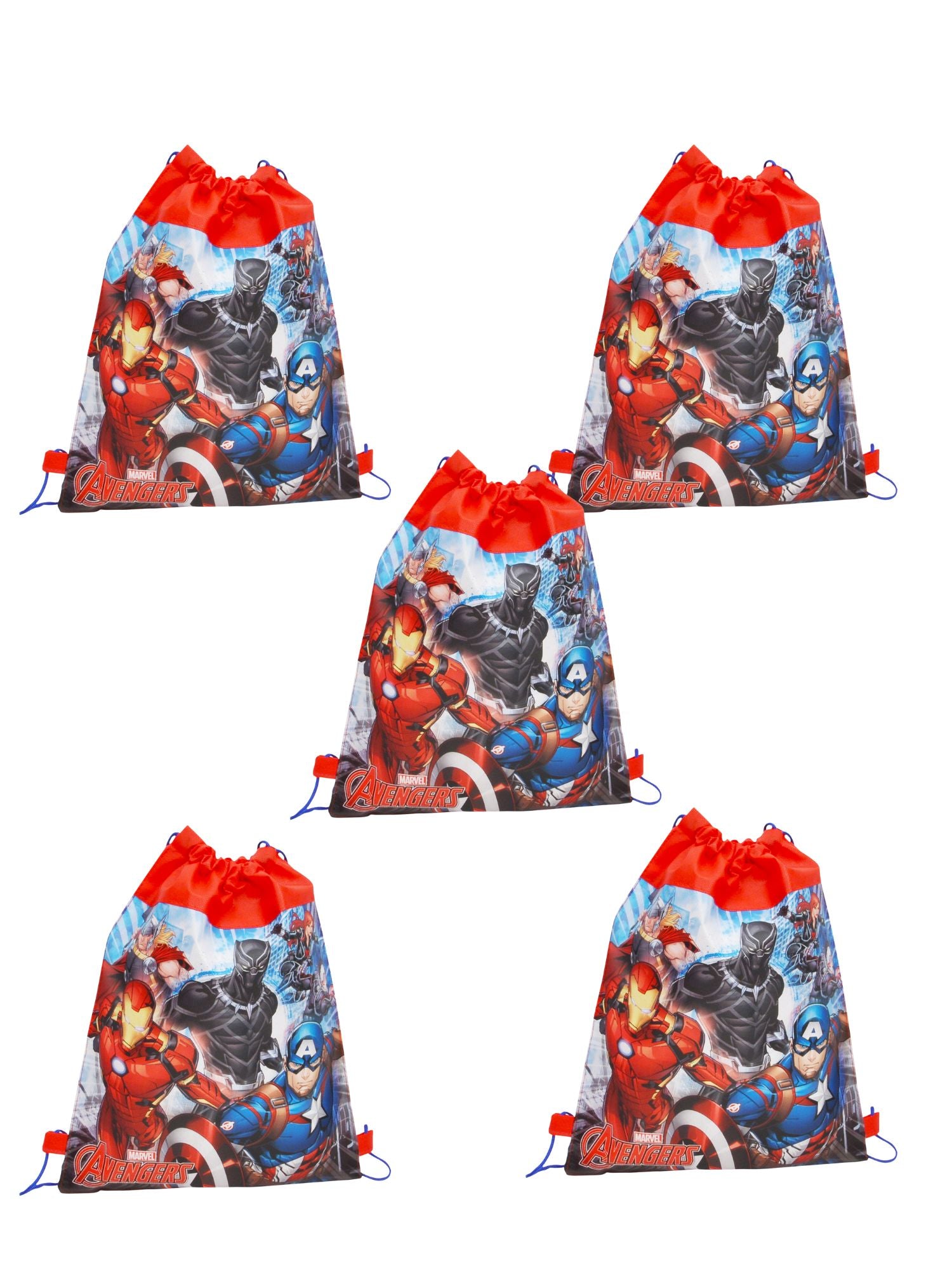 Marvel's Avengers Sling Bag Party Favor Ant-Man Captain America - 5 PACK