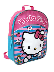 Hello Kitty Backpack 11" Mini Toddler Sanrio Pink Teal Sweets Candy Girls PInk