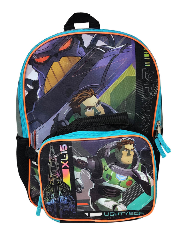 Buzz Lightyear Backpack & Insulated Lunch Bag Detachable Disney Toy Story Set