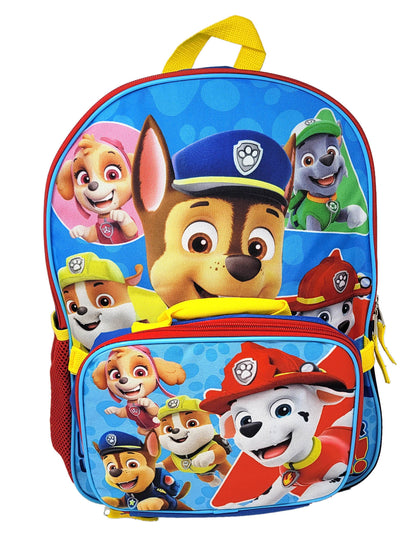 Paw Patrol Backpack 16" w/ Lunch Bag 2-Piece Set & Retractable Ballpoint Pen