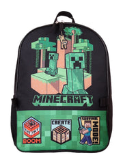 Minecraft Backpack & Lunch Bag Insulated Detachable Creepers Ocelot Set
