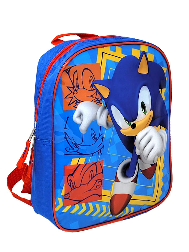 Sonic The Hedgehog Movie Backpack 11" Sega Boys w/ Insulated Lunch Bag Set