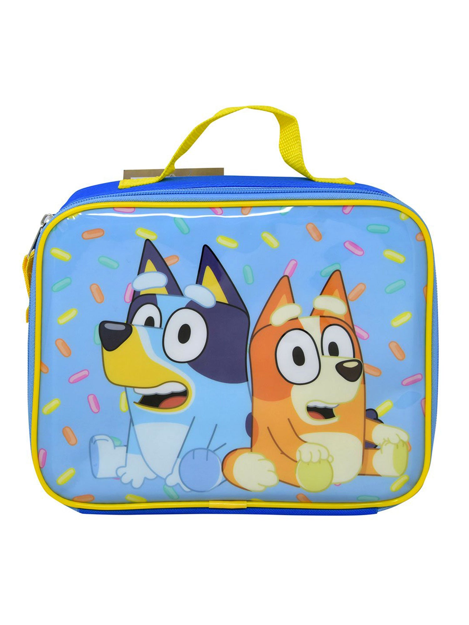Bluey & Bingo Insulated Lunch Bag Confetti Family w/ 2-Piece Food Container Set