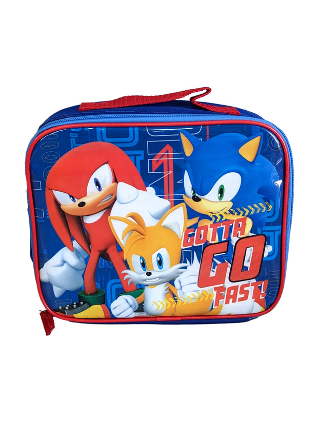 Sonic The Hedgehog Insulated Lunch Bag Go Fast w/ 2-Pack Food Container Set