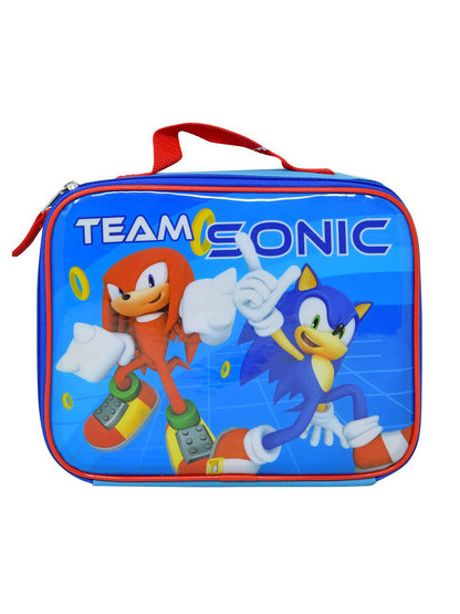 Sonic The Hedgehog Lunch Bag Insulated Knuckles Team Sonic Blue Red Boys Girls