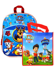 Nickelodeon Paw Patrol 11" Small Backpack Chase w/ Kids 13" Tote Bag Set