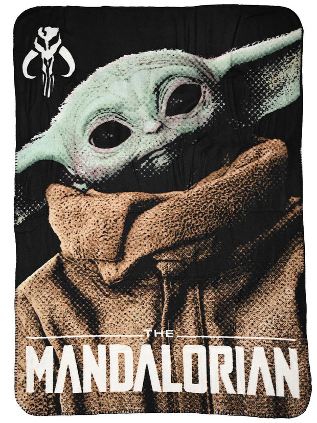 Star Wars Baby Yoda Throw Blanket 45" x 60" Mandalorian Grogu Boys Girls