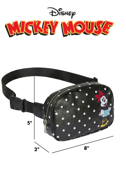 Women's Disney Minnie Mouse Belt Bag Fanny Pack Waist Bag Crossbody