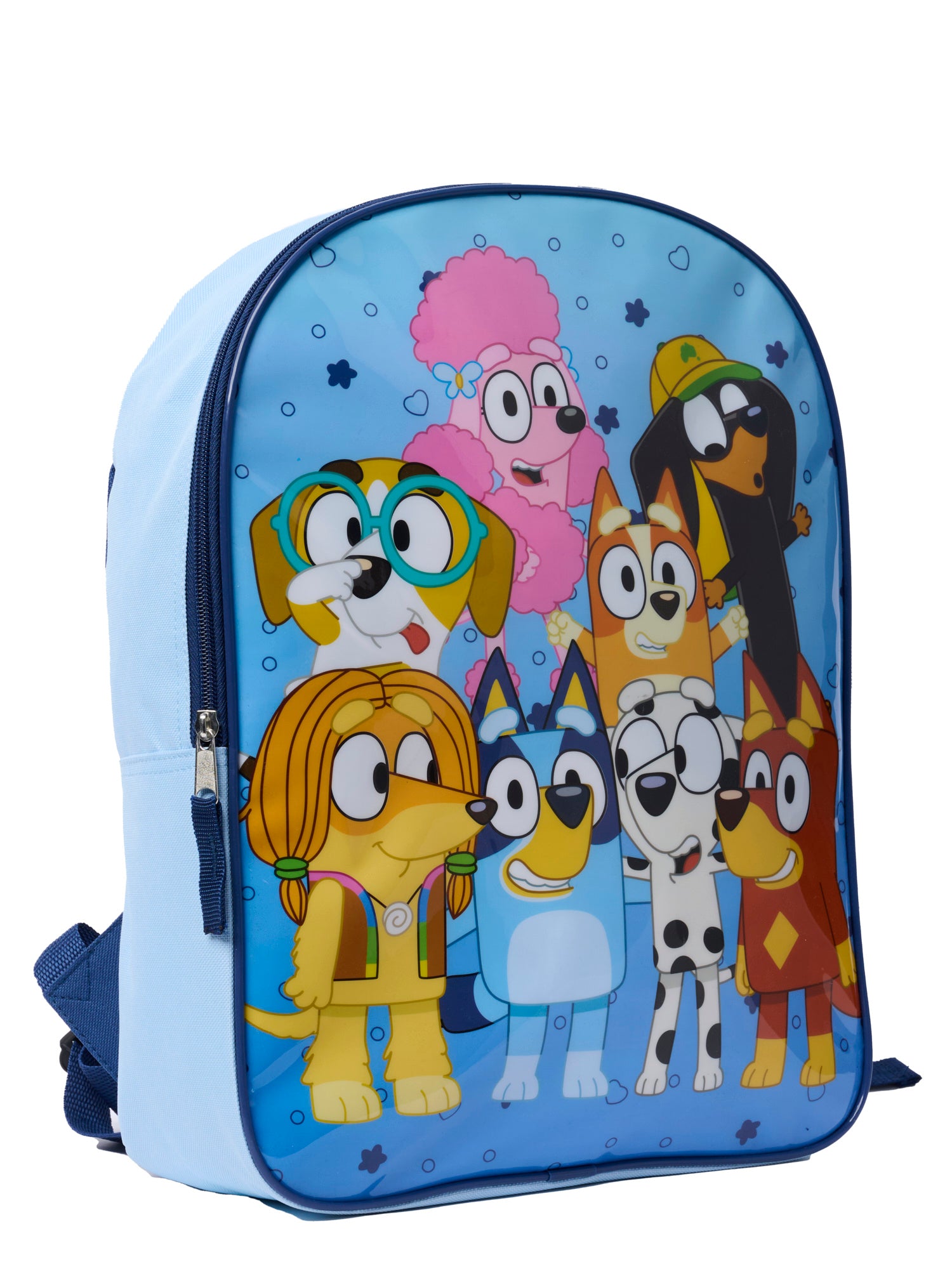 Bluey Bingo and Friends Backpack & Hair Brush 2-Piece Set Blue