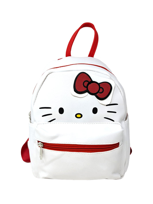 Hello Kitty Mini Deluxe Backpack 10" Cosplay w/ Bow Girls White