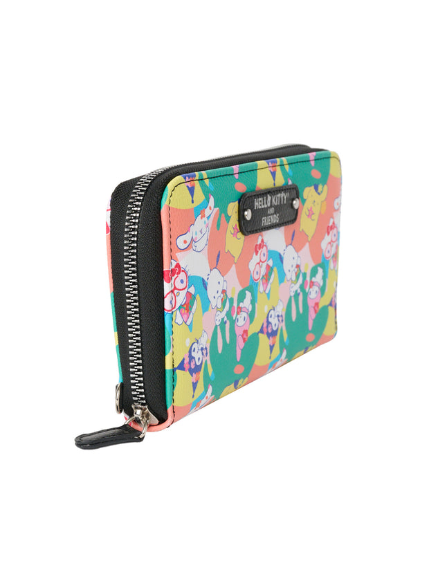Hello Kitty Women's Wallet Zippered Wristlet Strap Sanrio Kuromi Melody Pochaco
