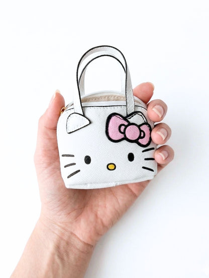 Hello Kitty Mini Bag Charm Coin Purse Tote Bag Accessory Keychain White