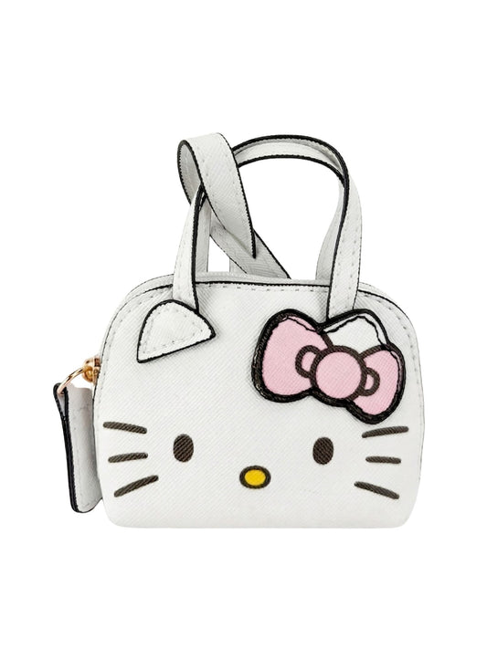 Hello Kitty Mini Bag Charm Coin Purse Tote Bag Accessory Keychain White