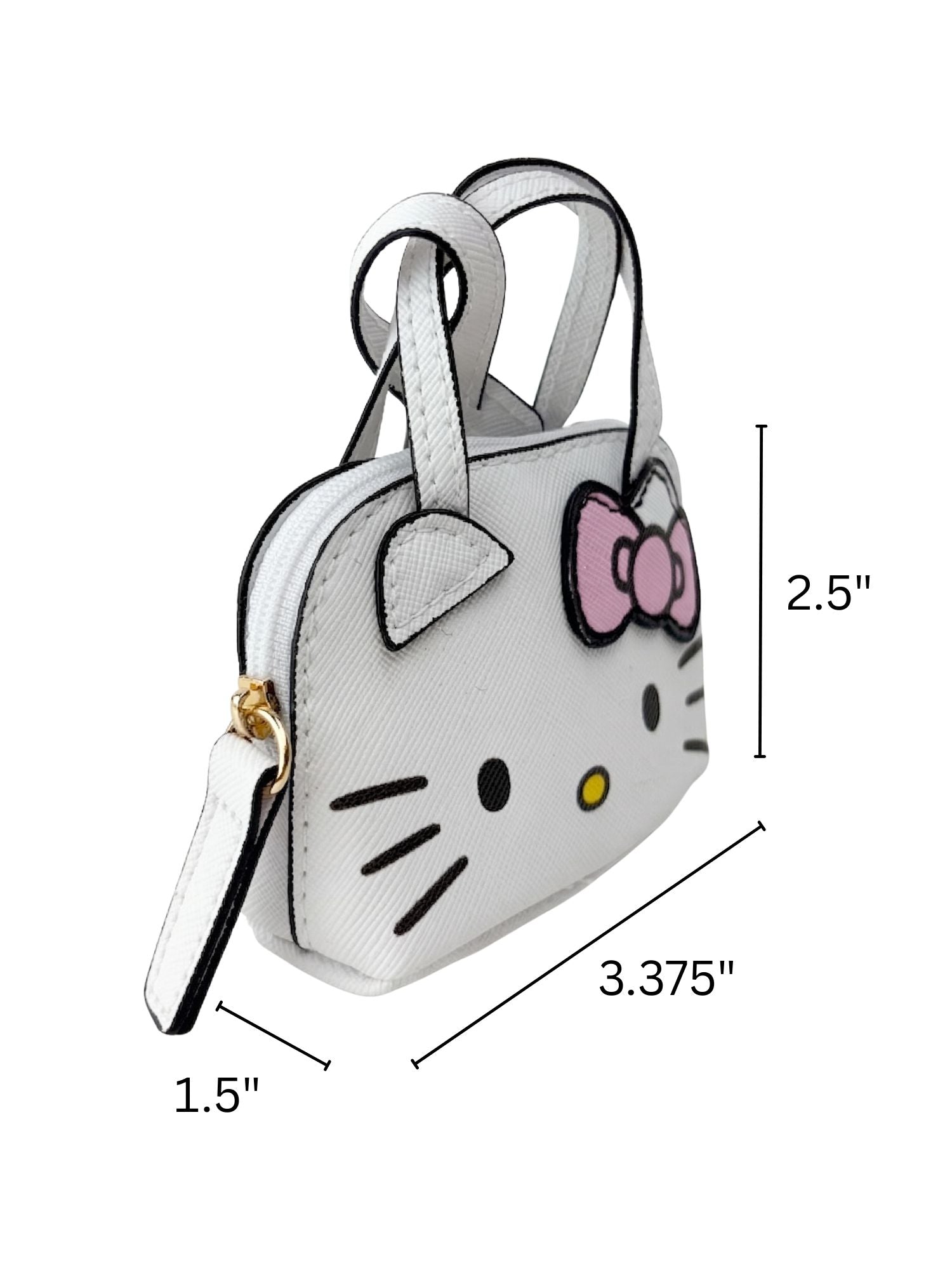 Hello Kitty Mini Bag Charm Coin Purse Tote Bag Accessory Keychain White