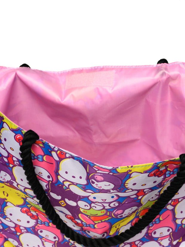 Sanrio Hello Kitty Tote Bag Beach Carry-on Rope Women's Pochaco Kuromi