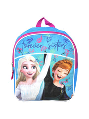 Disney Frozen Backpack Small 11" Anna Elsa w/ (4-Ct) Hair Ties Ponies Set