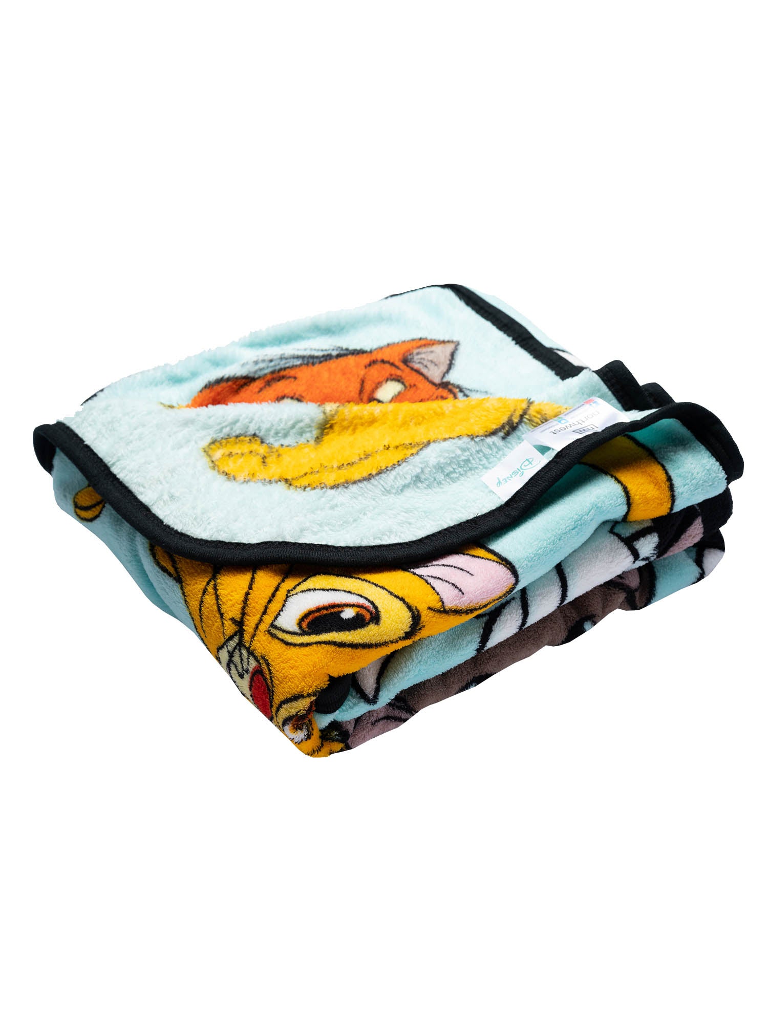 Disney Cats Throw Blanket 46" x 60" Plush Figaro Cheshire Cat Dinah Toulouse