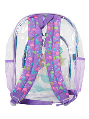 Disney The Little Mermaid Transparent Backpack 16" Ariel Clear School Bag