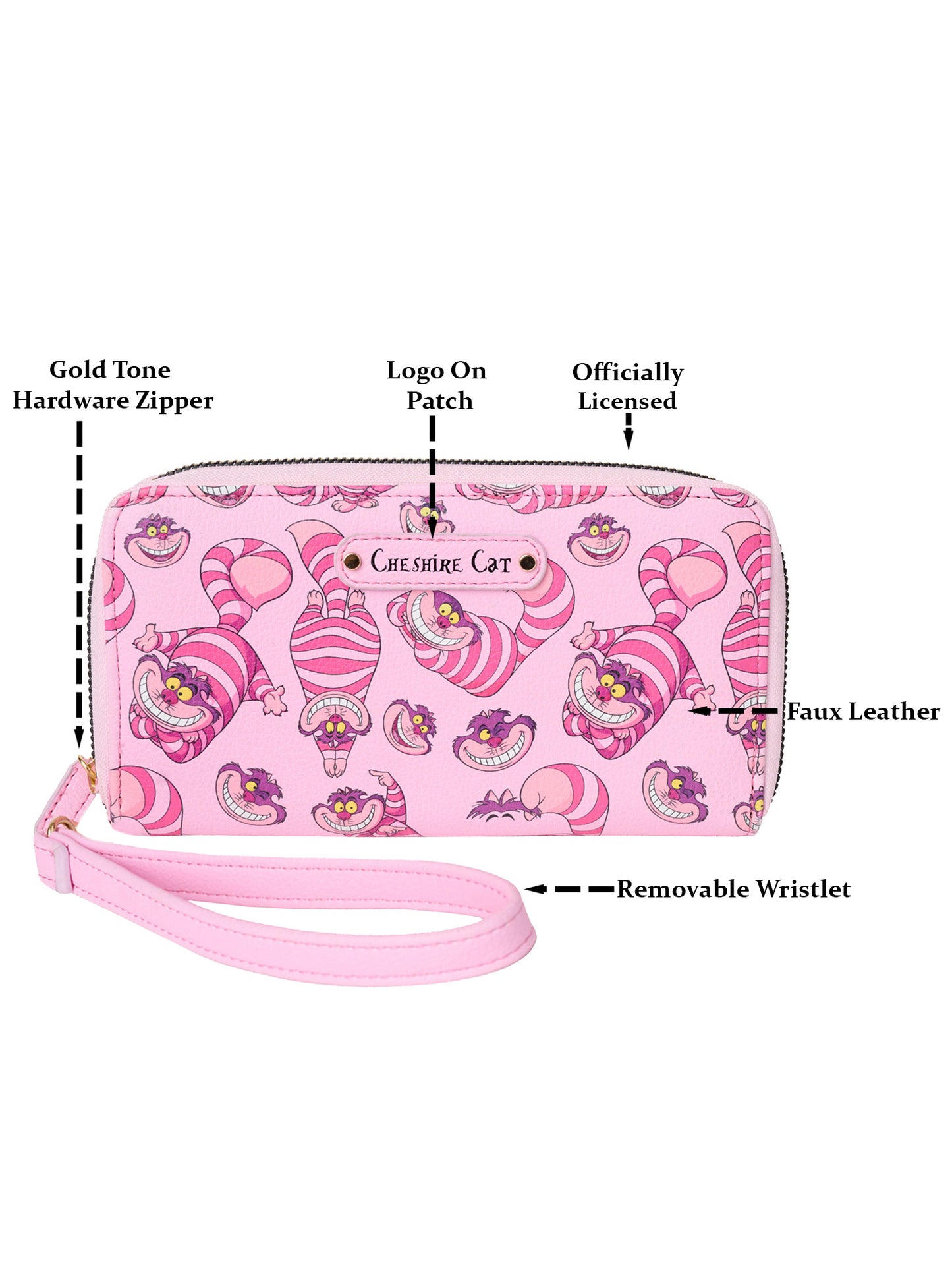 Women's Disney Alice In Wonderland Tote Bag and Cheshire Cat Wallet Gift Set