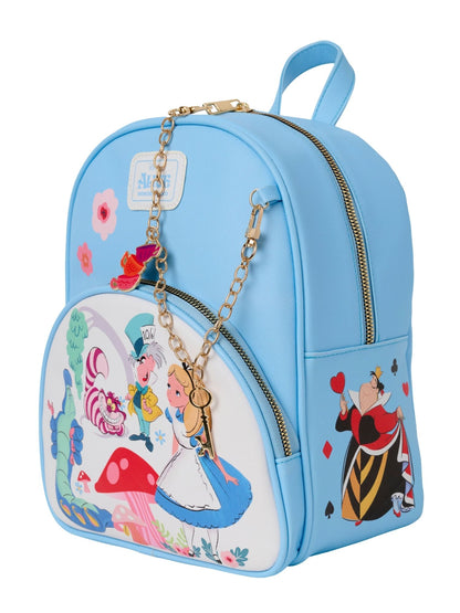 Alice in Wonderland Mini Backpack & Cardholder Wallet 2-Piece Gift Set