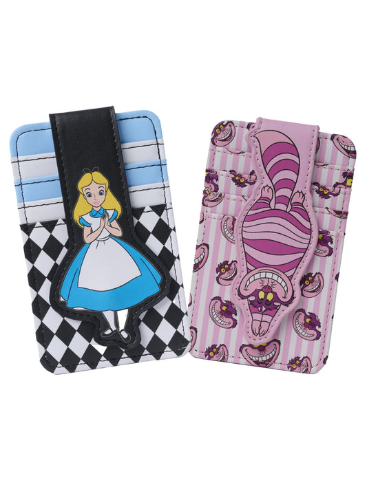 Womens Disney Alice in Wonderland and Cheshire Cat Card Holder Wallet Butt