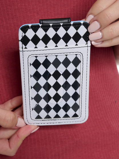 Womens Disney Alice in Wonderland Card Holder Wallet Button Snap Closure