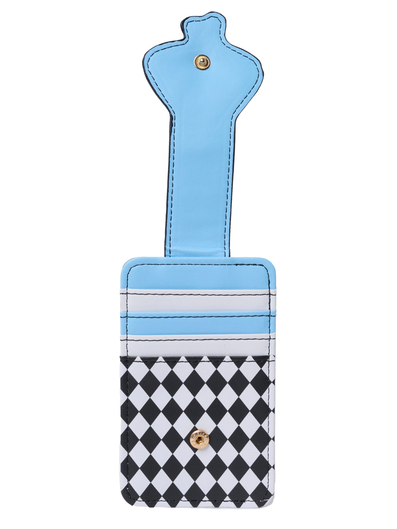 Womens Disney Alice in Wonderland Card Holder Wallet Button Snap Closure