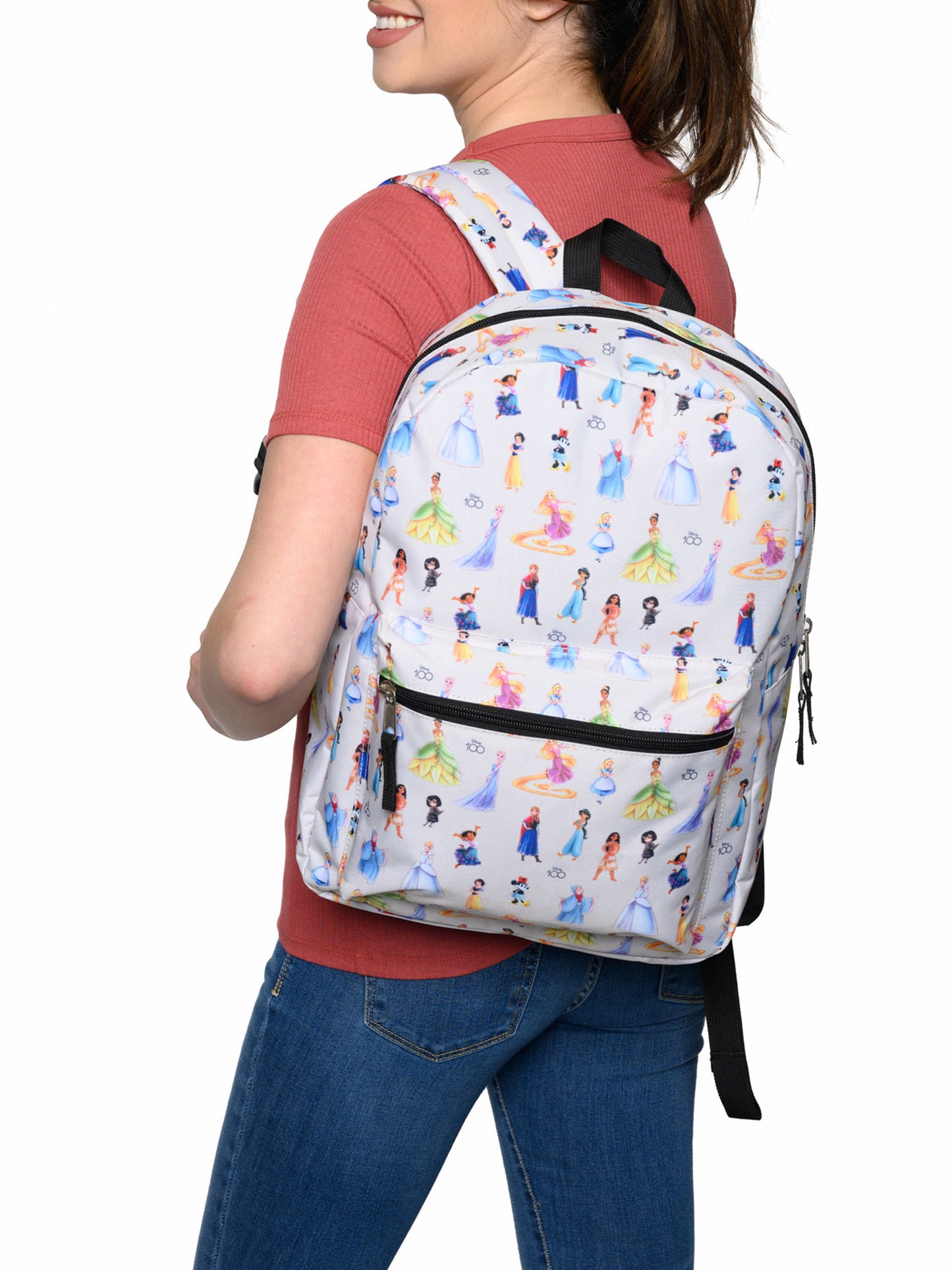 Disney Princesses All-Character Laptop Backpack Deluxe 16" Minnie Durable D100