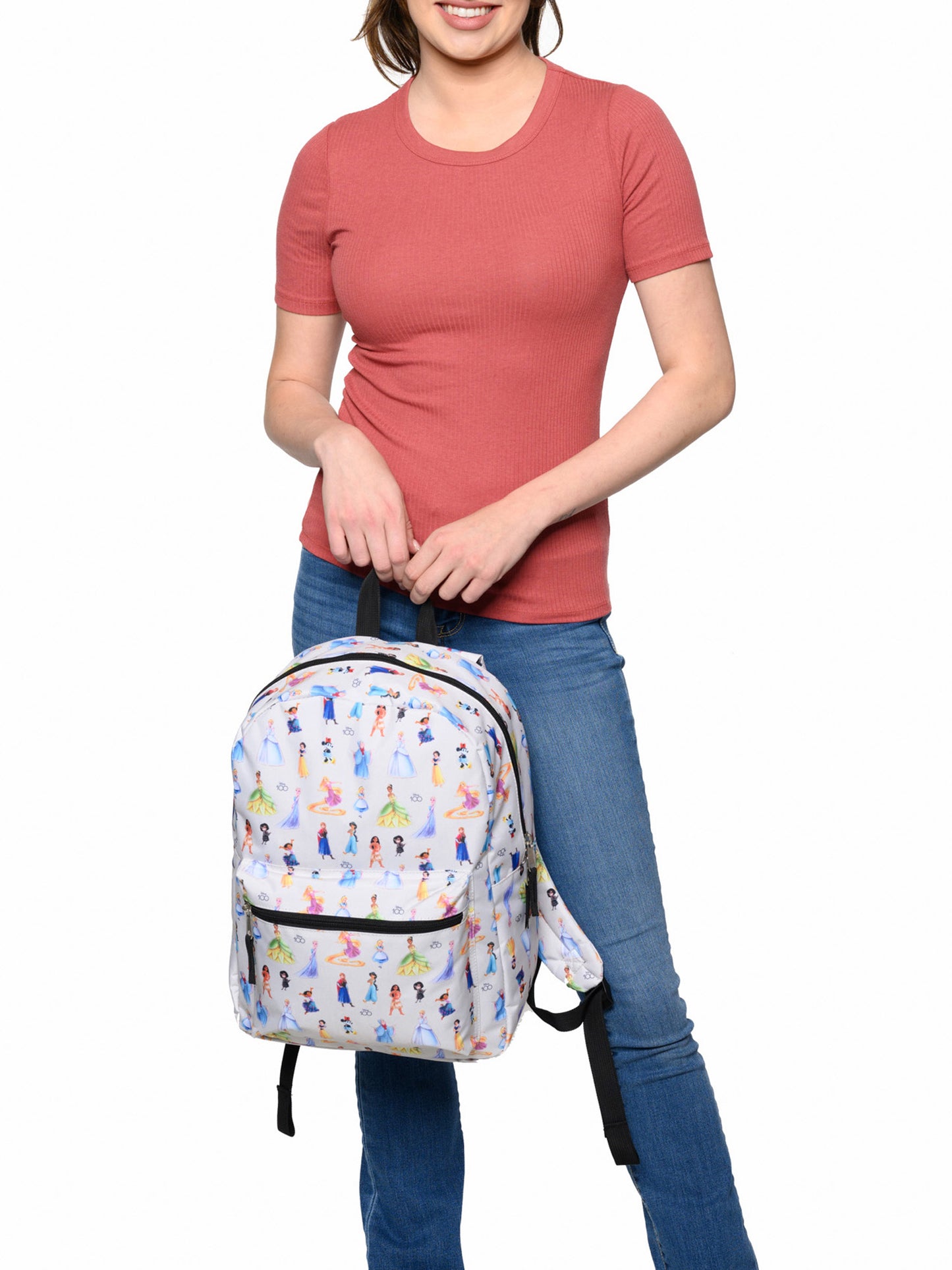 Disney Princesses All-Character Laptop Backpack Deluxe 16" Minnie Durable D100