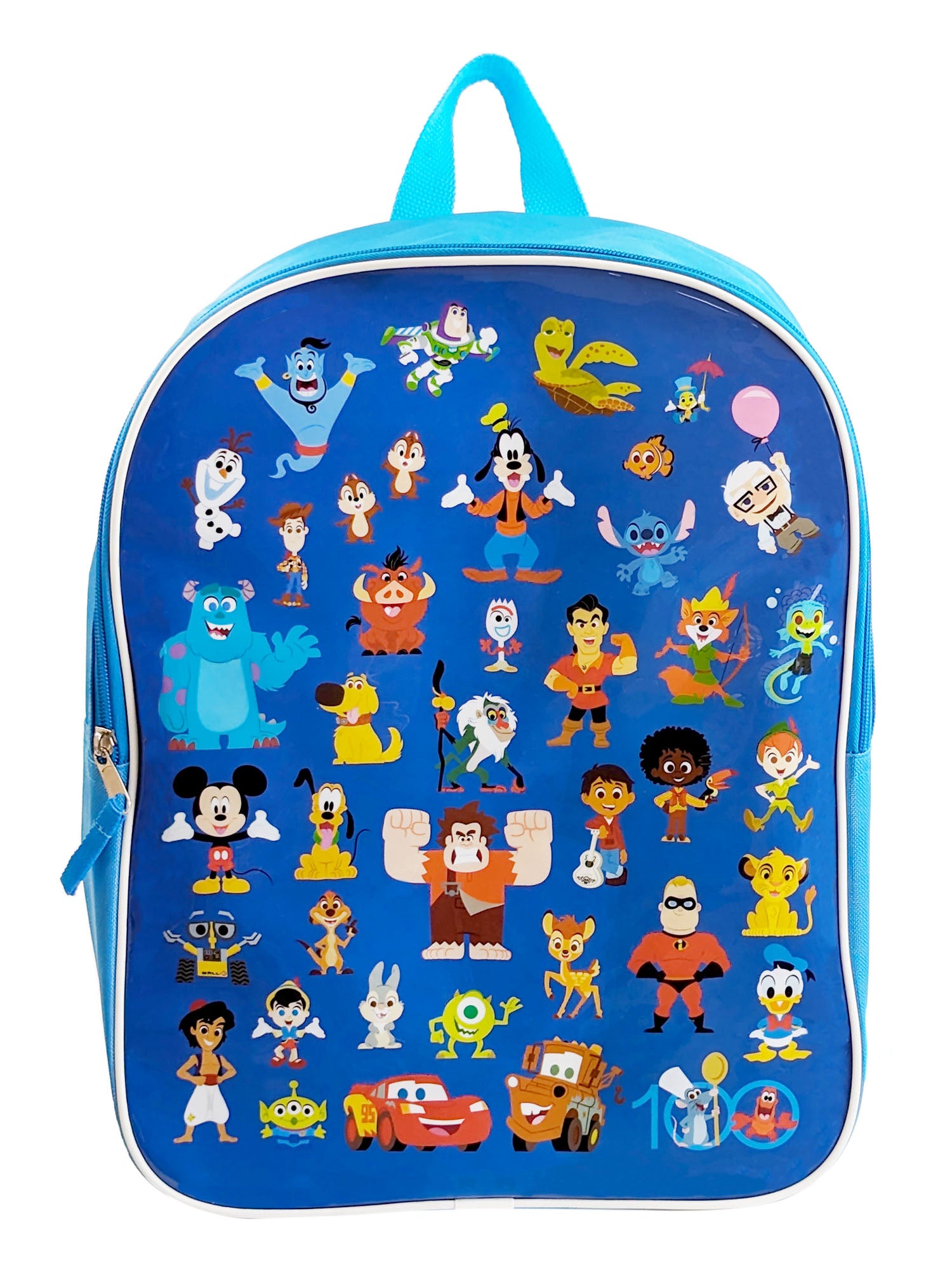 Disney 100 School Backpack 15" Blue Mickey D100 & Pencil Case Set Boys Blue