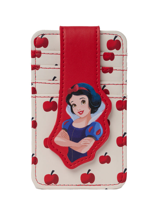 Womens Disney Snow White Card Holder Wallet Button Snap Closure