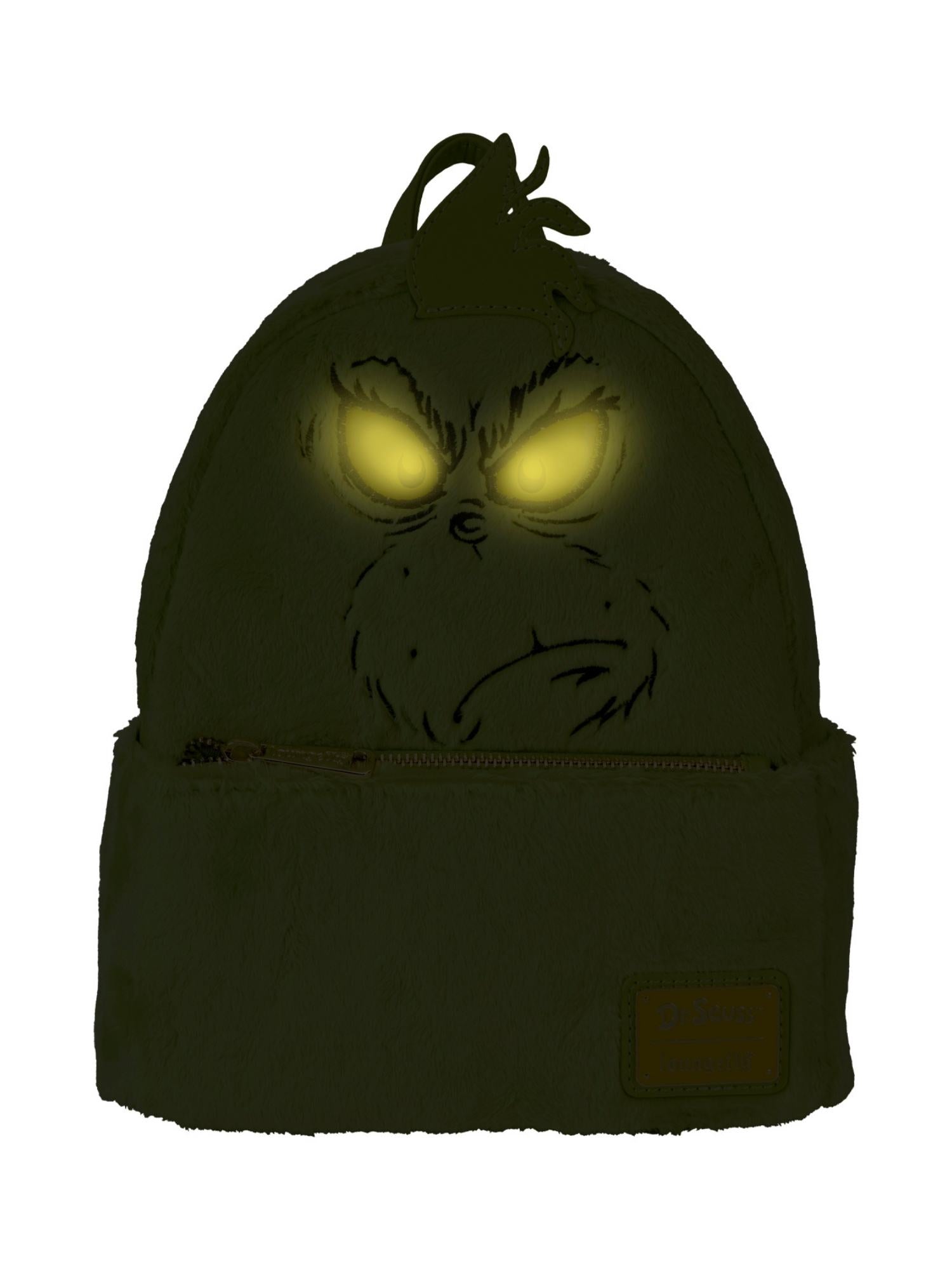 grinch loungefly mini backpack Loungefly x Dr. Seuss The Grinch Light-Up Plush Mini Backpack Cosplay
