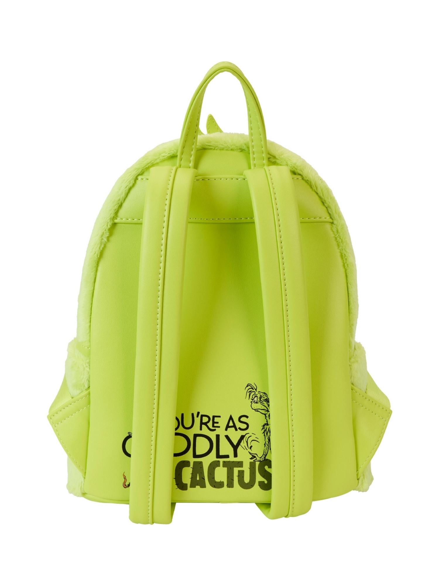 Loungefly x Dr. Seuss The Grinch Light-Up Plush Mini Backpack Cosplay – Open and Clothing