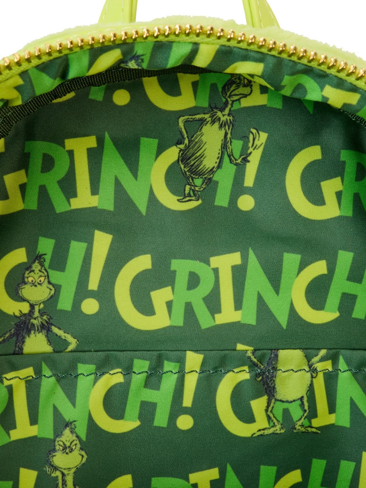 Loungefly x Dr. Seuss The Grinch Light-Up Plush Mini Backpack Cosplay