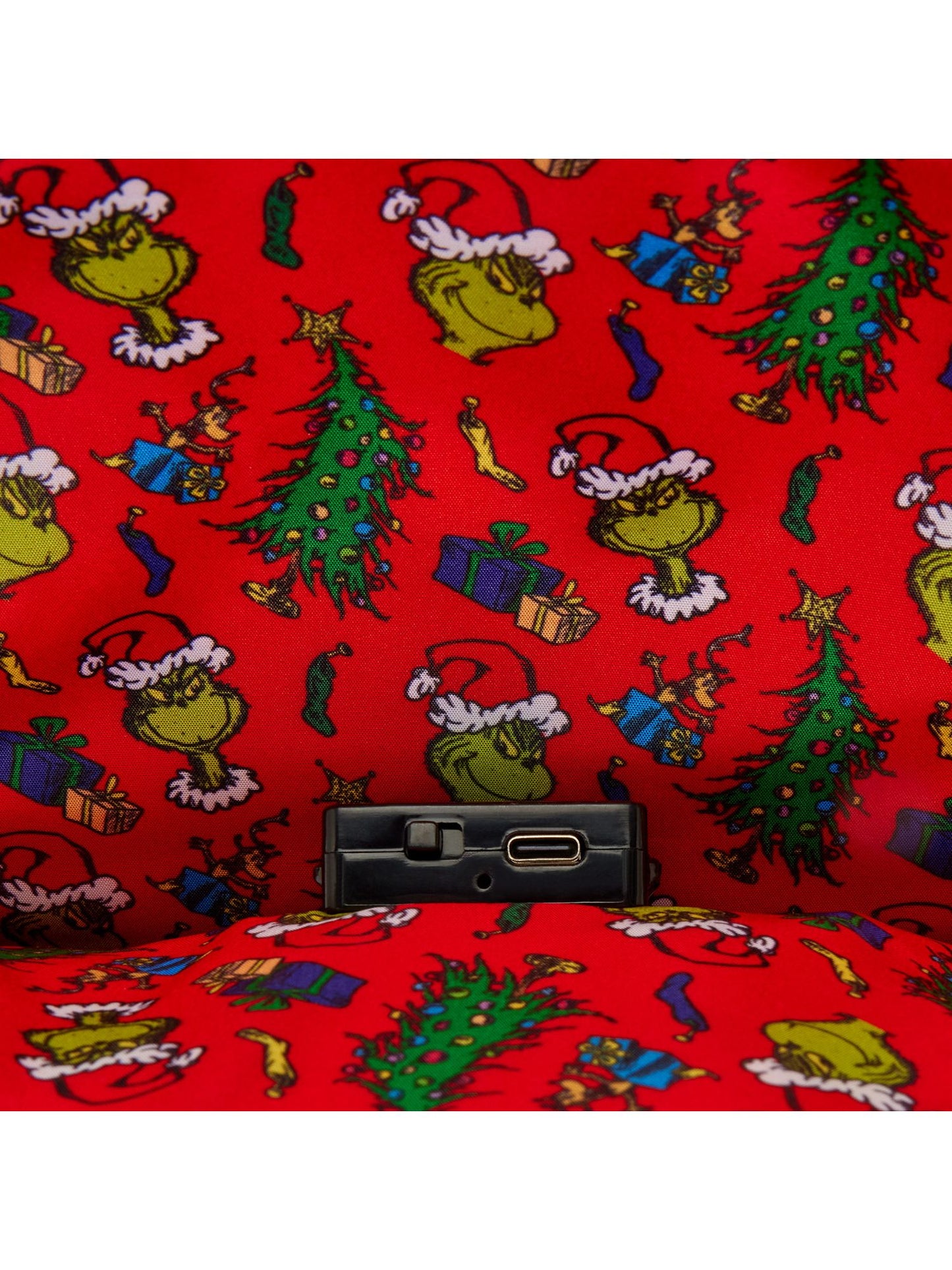 Loungefly x Dr. Seuss How the Grinch Stole Christmas! Tree Light Up Plush Mini Backpack