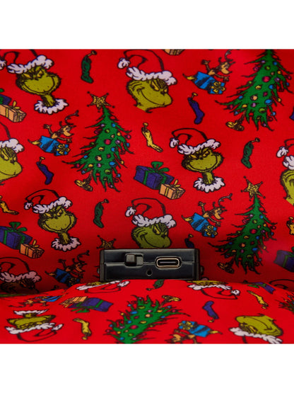 Loungefly x Dr. Seuss How the Grinch Stole Christmas! Tree Light Up Plush Mini Backpack