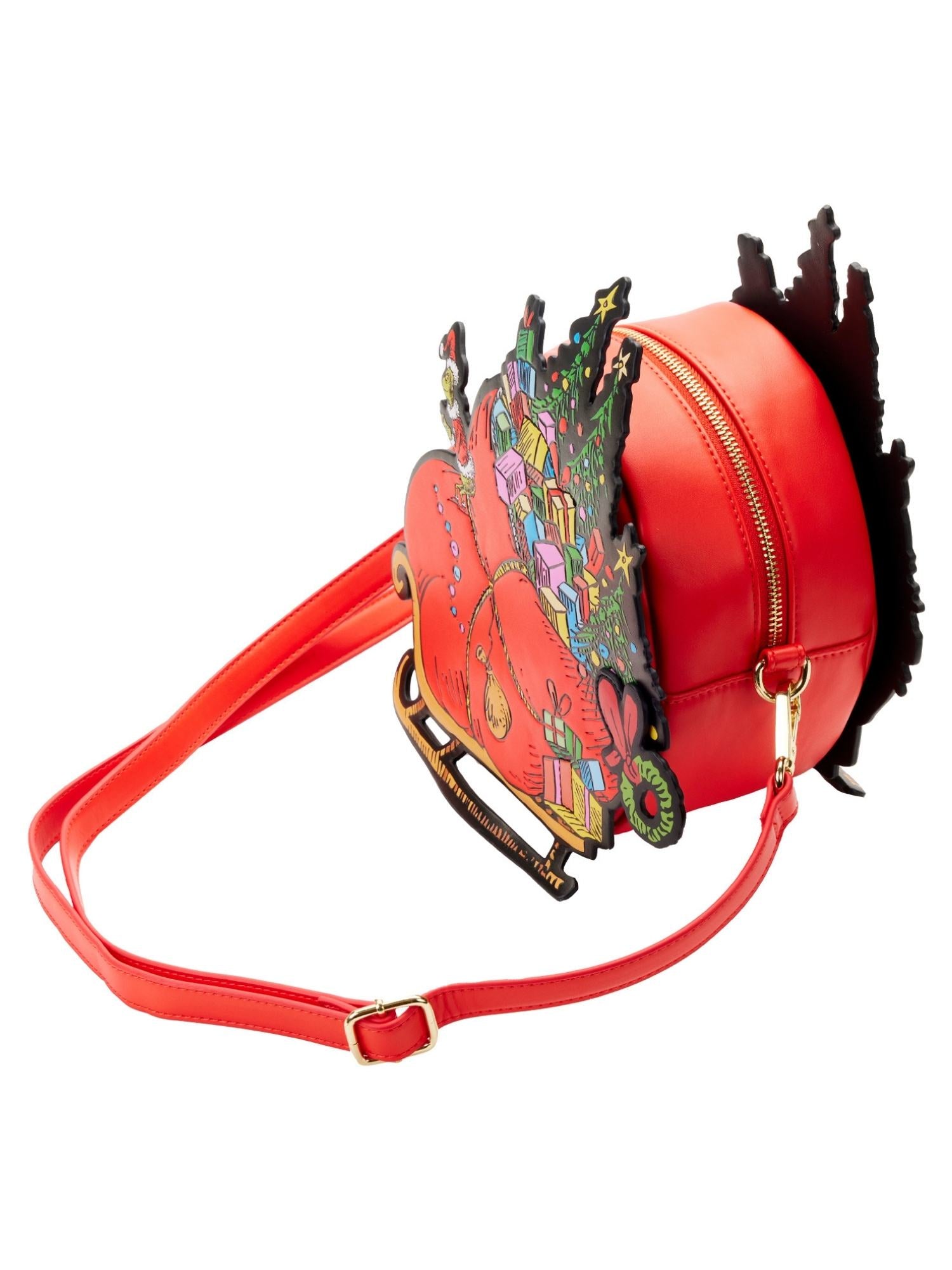 Loungefly x Dr Seuss The Grinch Sleigh Crossbody Bag Purse