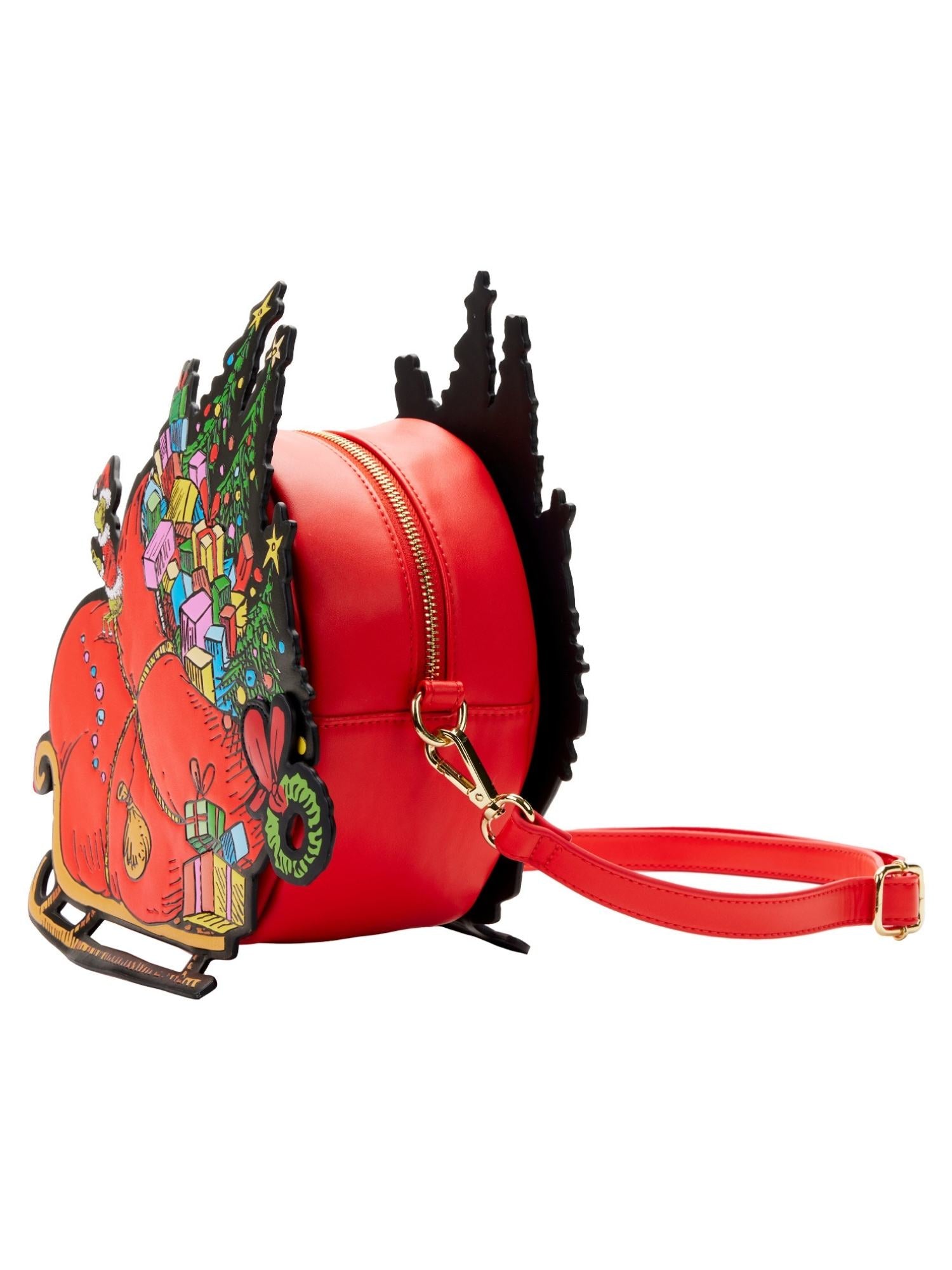 Loungefly x Dr Seuss The Grinch Sleigh Crossbody Bag Purse