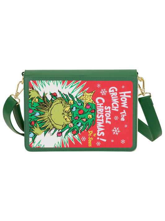 Loungefly x Dr. Seuss How the Grinch Stole Christmas! Holiday Color-In Crossbody Bag