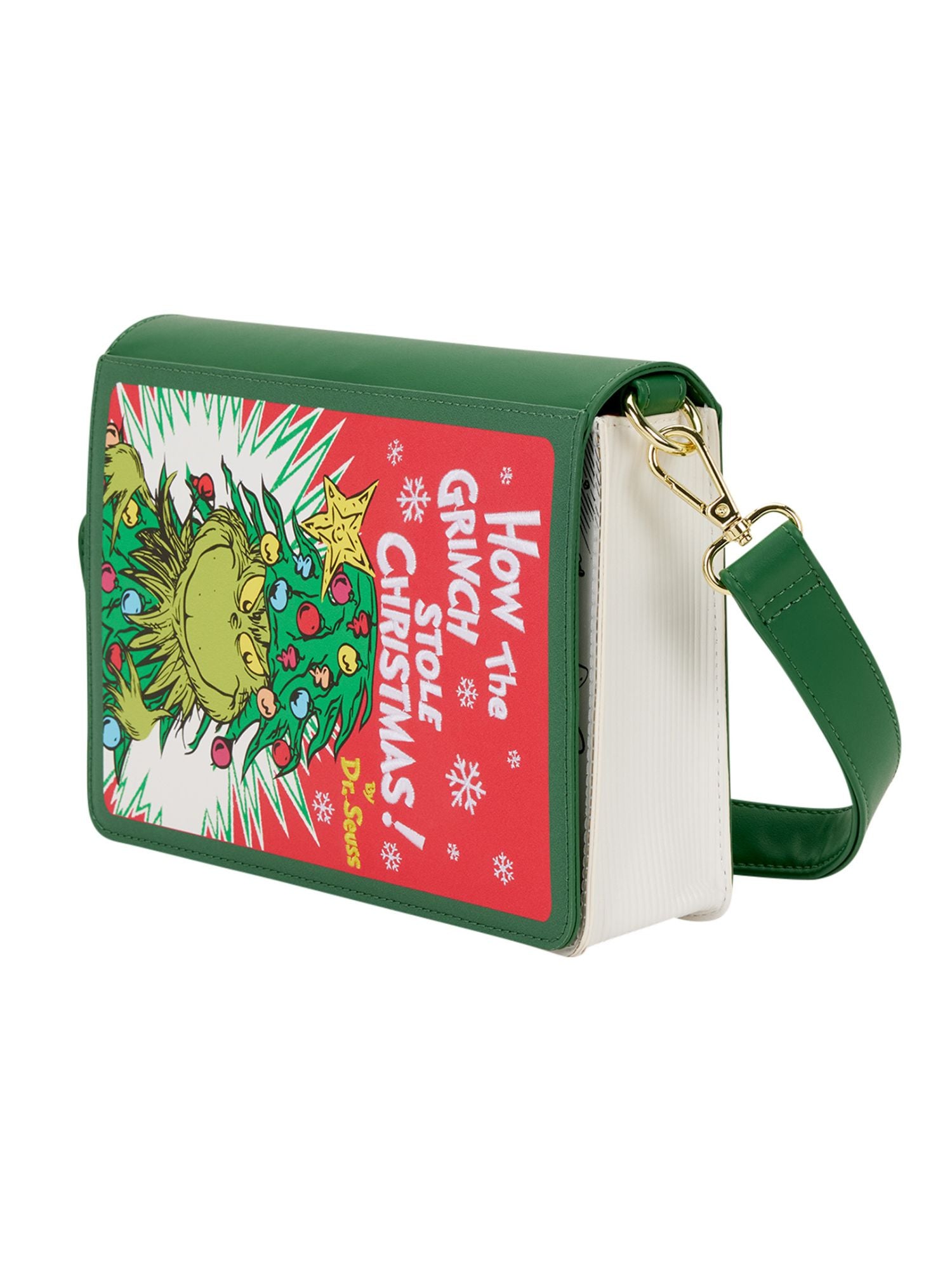 Loungefly x Dr. Seuss How the Grinch Stole Christmas! Holiday Color-In Crossbody Bag