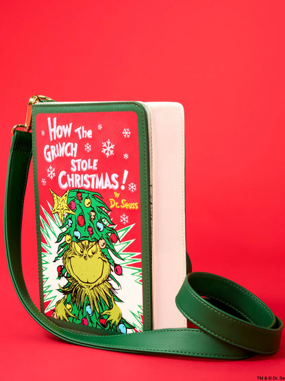 Loungefly x Dr. Seuss How the Grinch Stole Christmas! Holiday Color-In Crossbody Bag