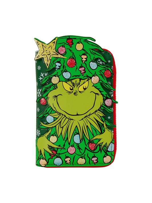 Loungefly x Dr. Seuss How the Grinch Stole Christmas! Tree Zip Around Wallet